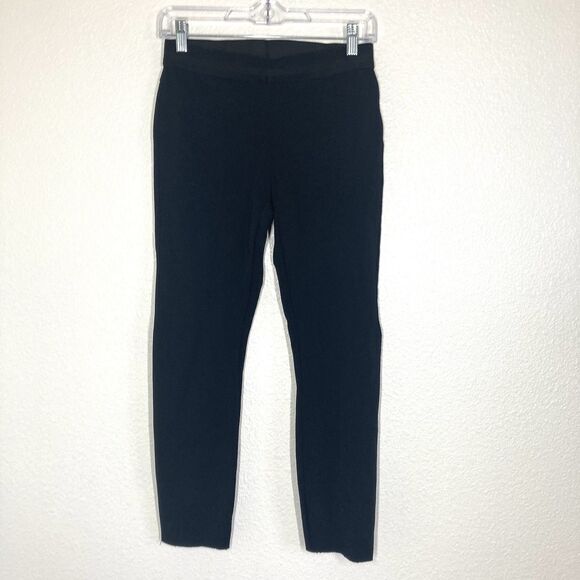 J Brand Pants Womens Medium Black Pull On Stretch Ankle Skinny Leggings Nylon - Picture 3 of 10
